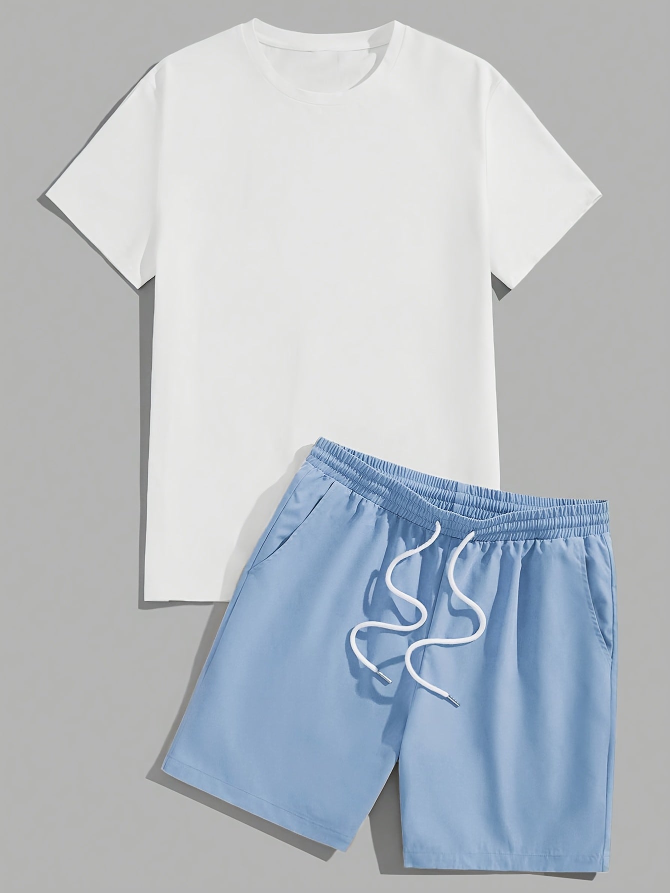 Neck T-Shirt and Shorts