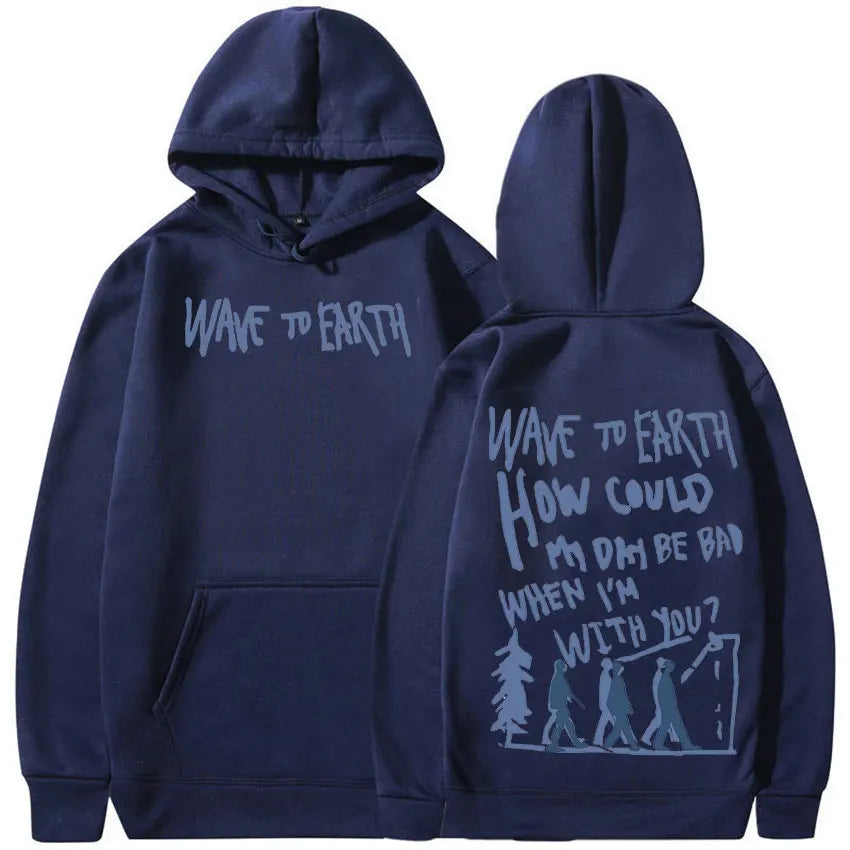 Vintage Wave To Earth Music Album hoodie