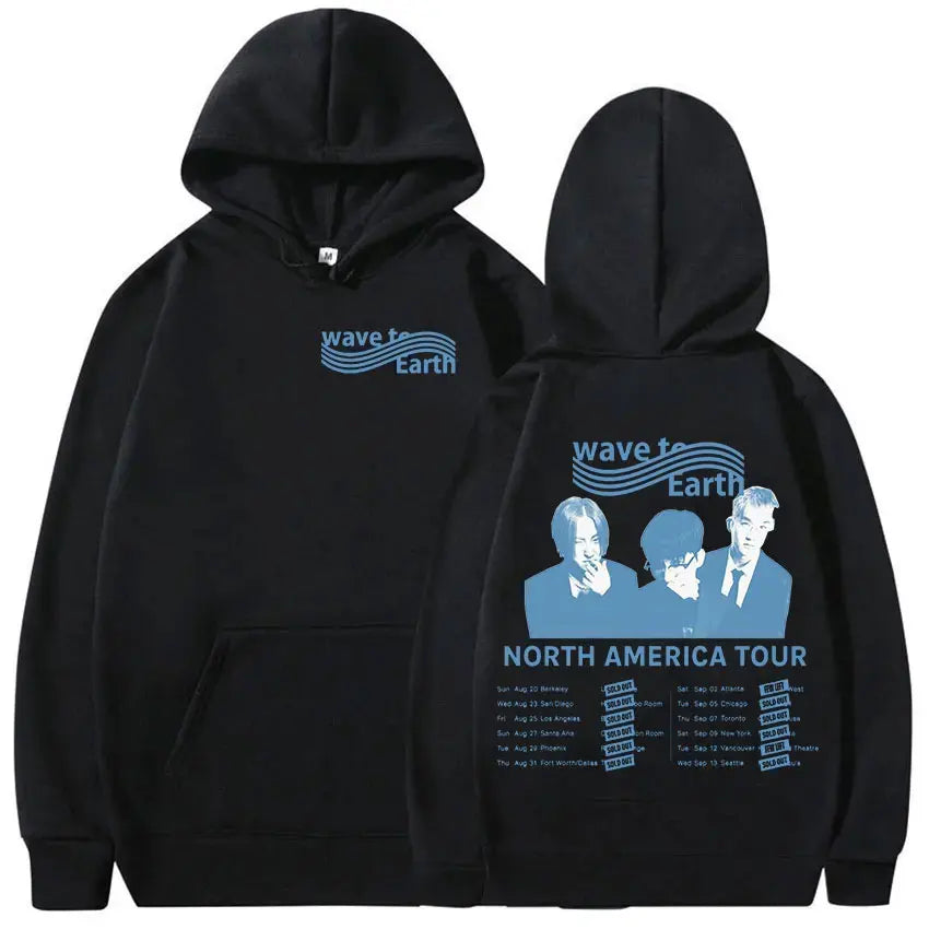 Vintage Wave To Earth Music Album hoodie