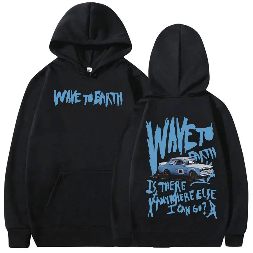 Vintage Wave To Earth Music Album hoodie