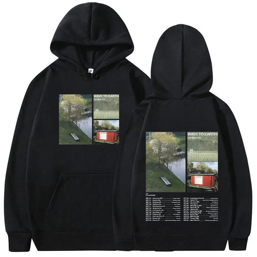 Vintage Wave To Earth Music Album hoodie