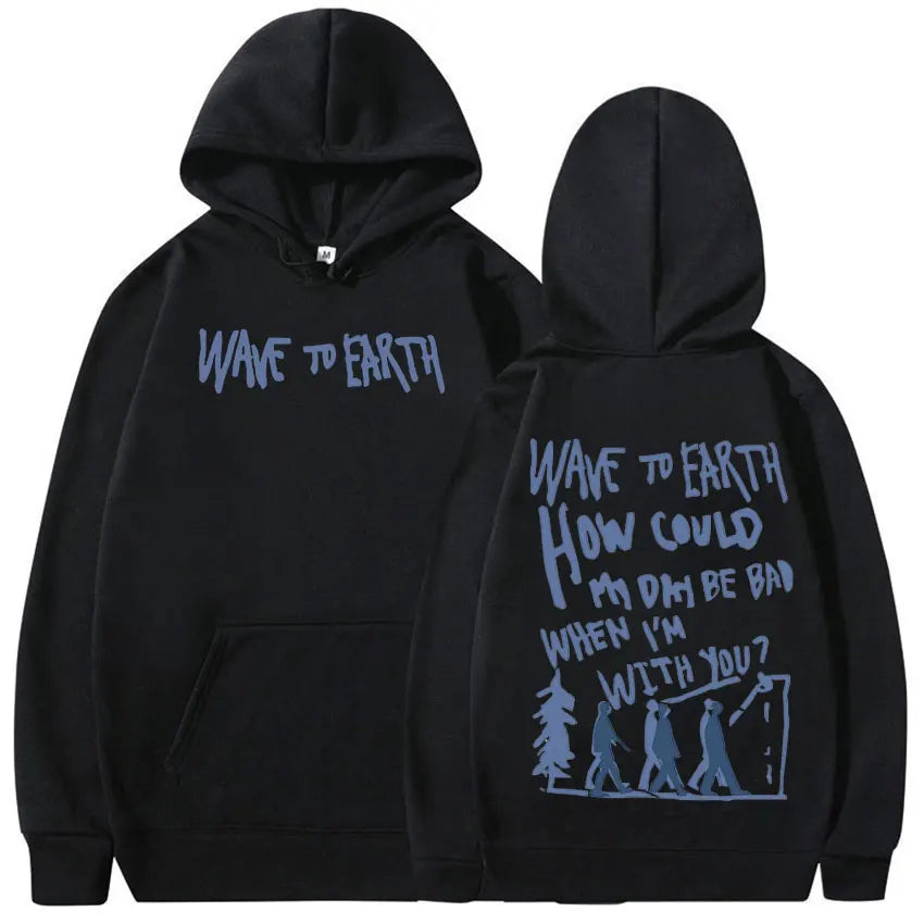 Vintage Wave To Earth Music Album hoodie