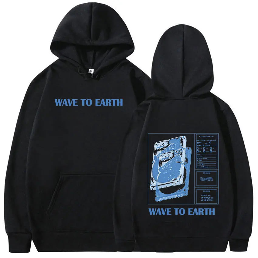 Vintage Wave To Earth Music Album hoodie