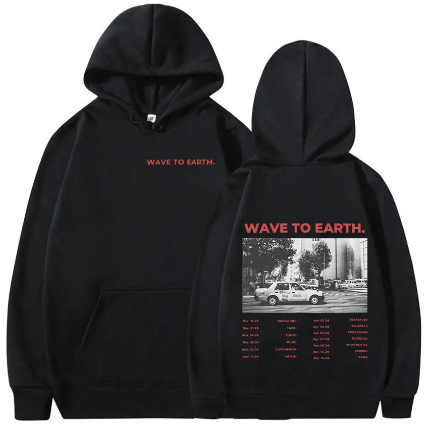 Vintage Wave To Earth Music Album hoodie