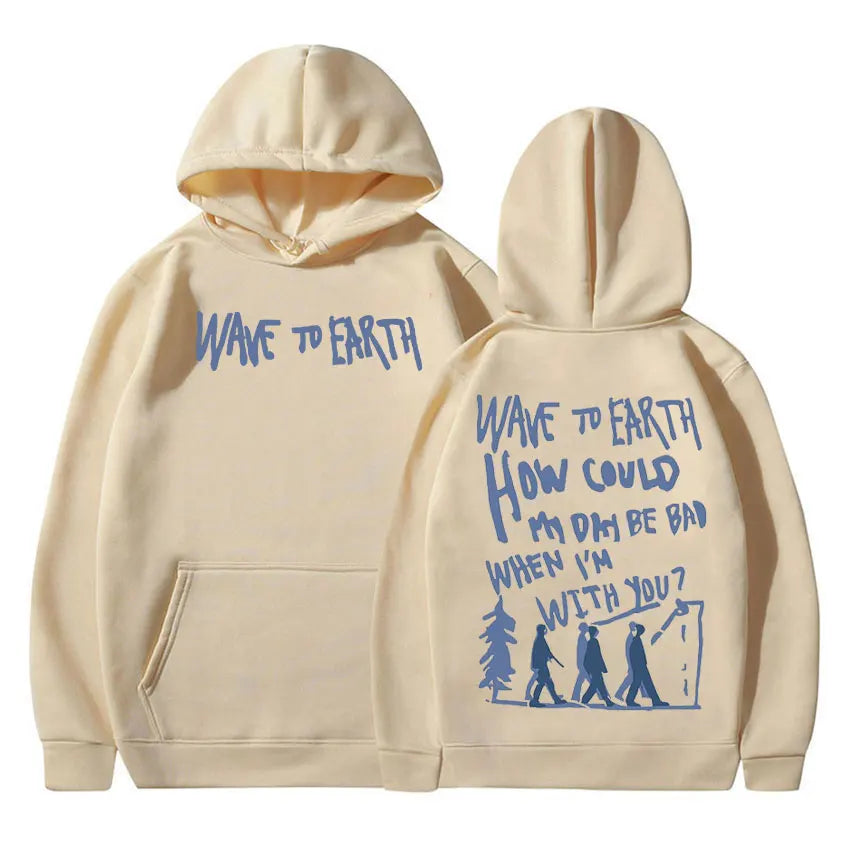 Vintage Wave To Earth Music Album hoodie